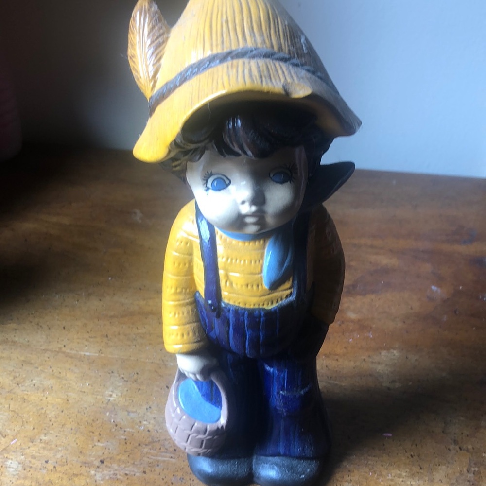 Charming Yellow and Blue Figurine